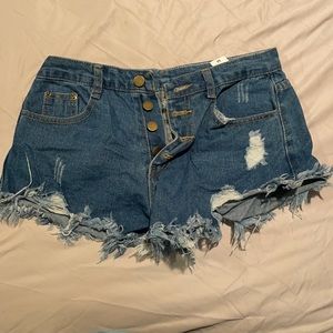 Denim shorts
